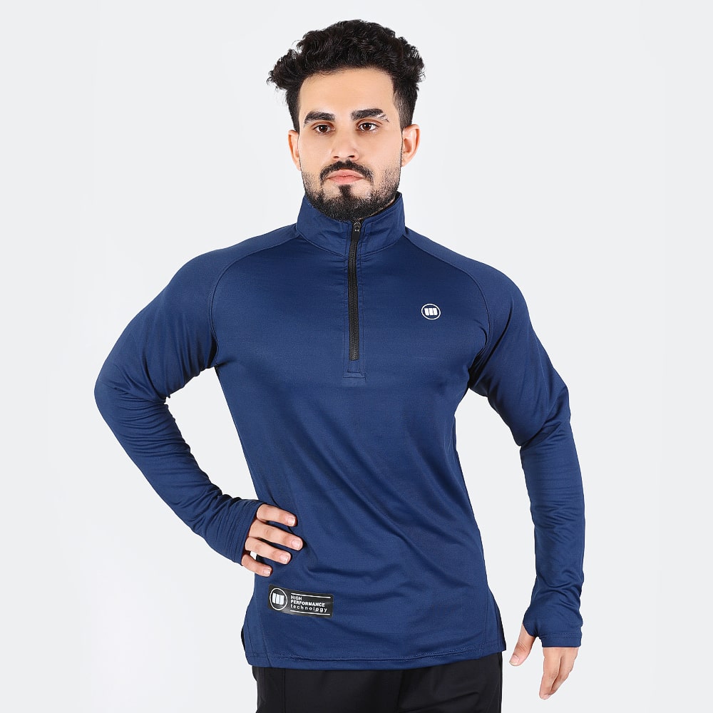Widasio High Tech Fitted Half Zip Trainer (Navy)