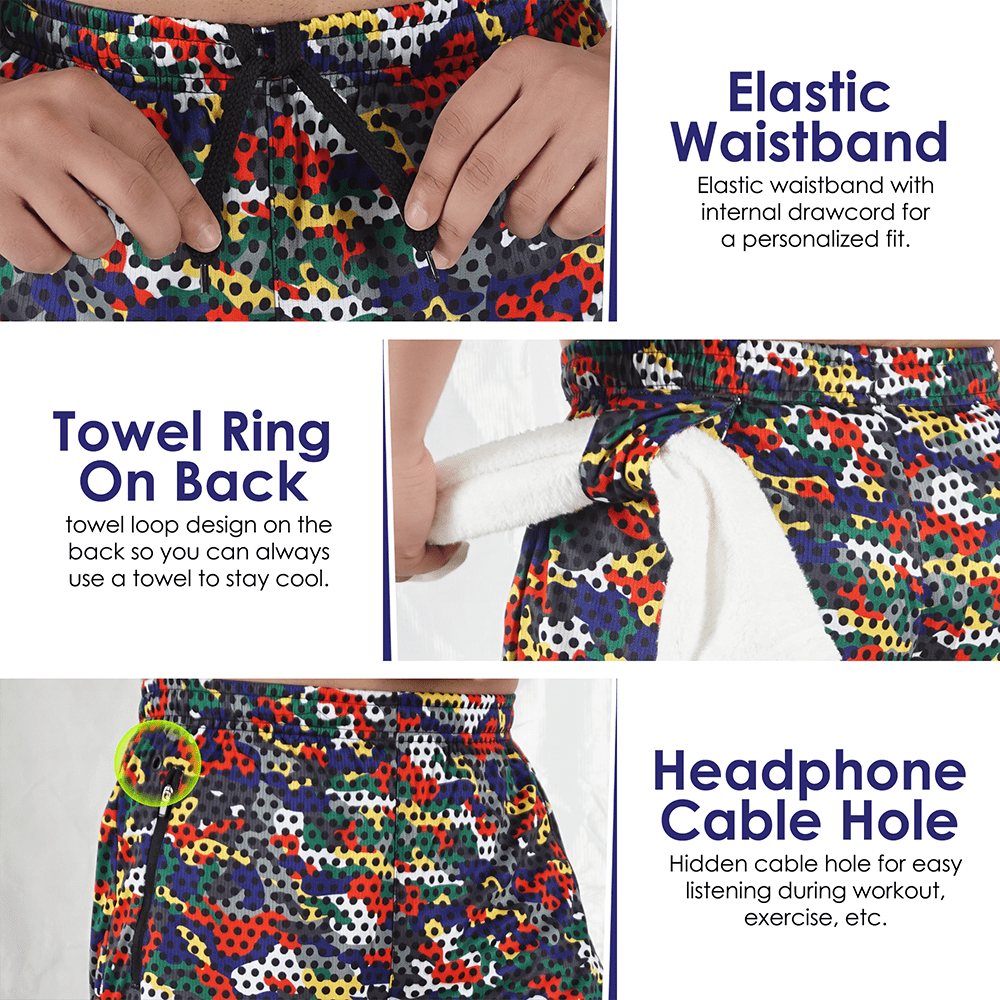 Widasio Dri-Fit 2-in-1 Compression Shorts (Multi Color)