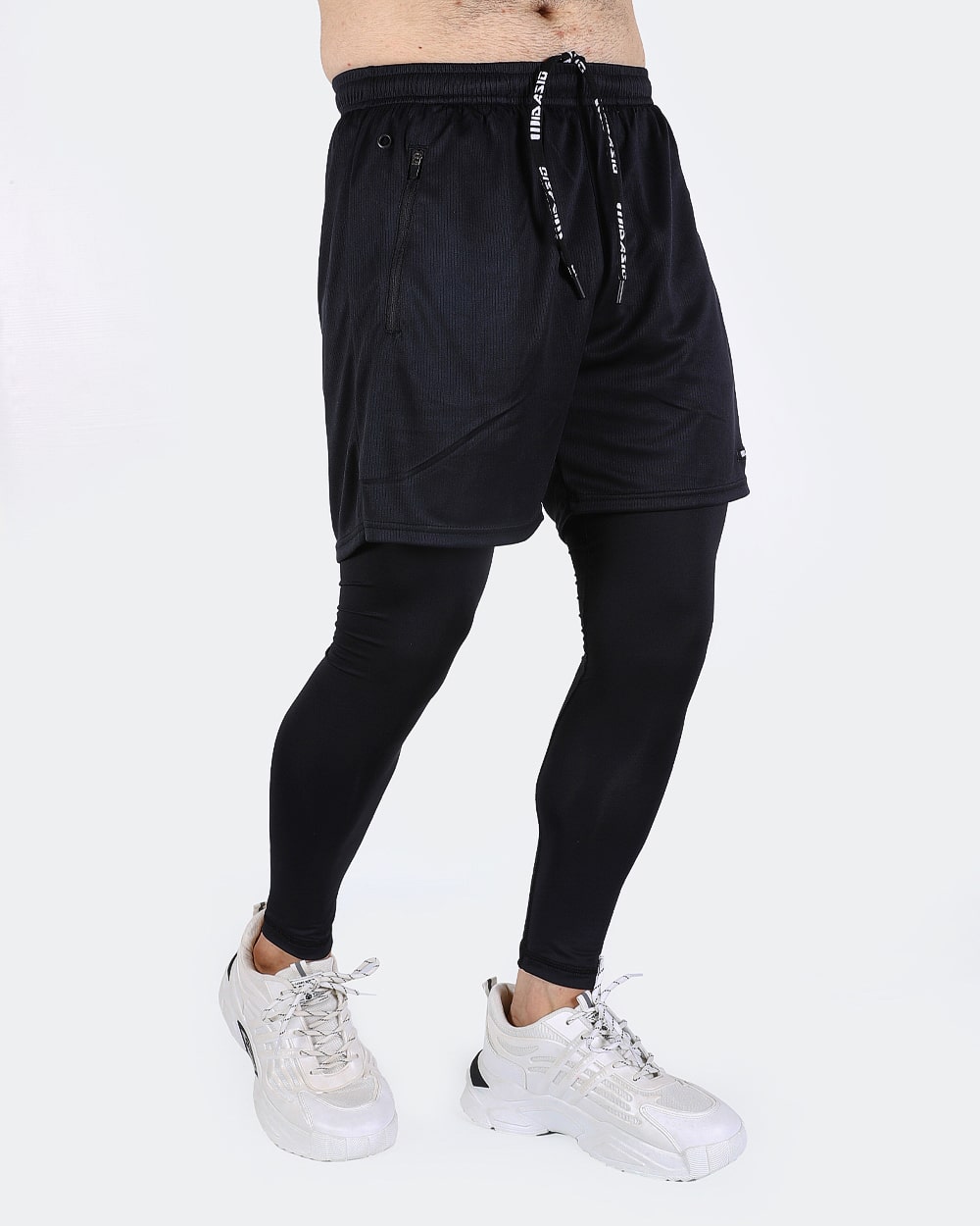 Widasio 2-in-1 Dri-FIT Legging Shorts (Black)