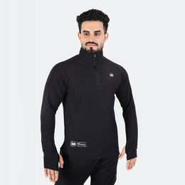 Widasio High Tech Fitted Half Zip Trainer (Black)