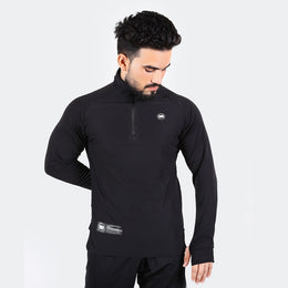 Widasio High Tech Fitted Half Zip Trainer (Black)