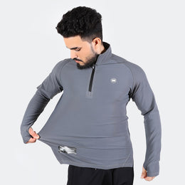 Widasio High Tech Fitted Half Zip Trainer (Grey)