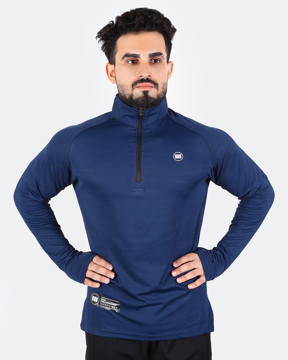 Widasio High Tech Fitted Half Zip Trainer (Navy)